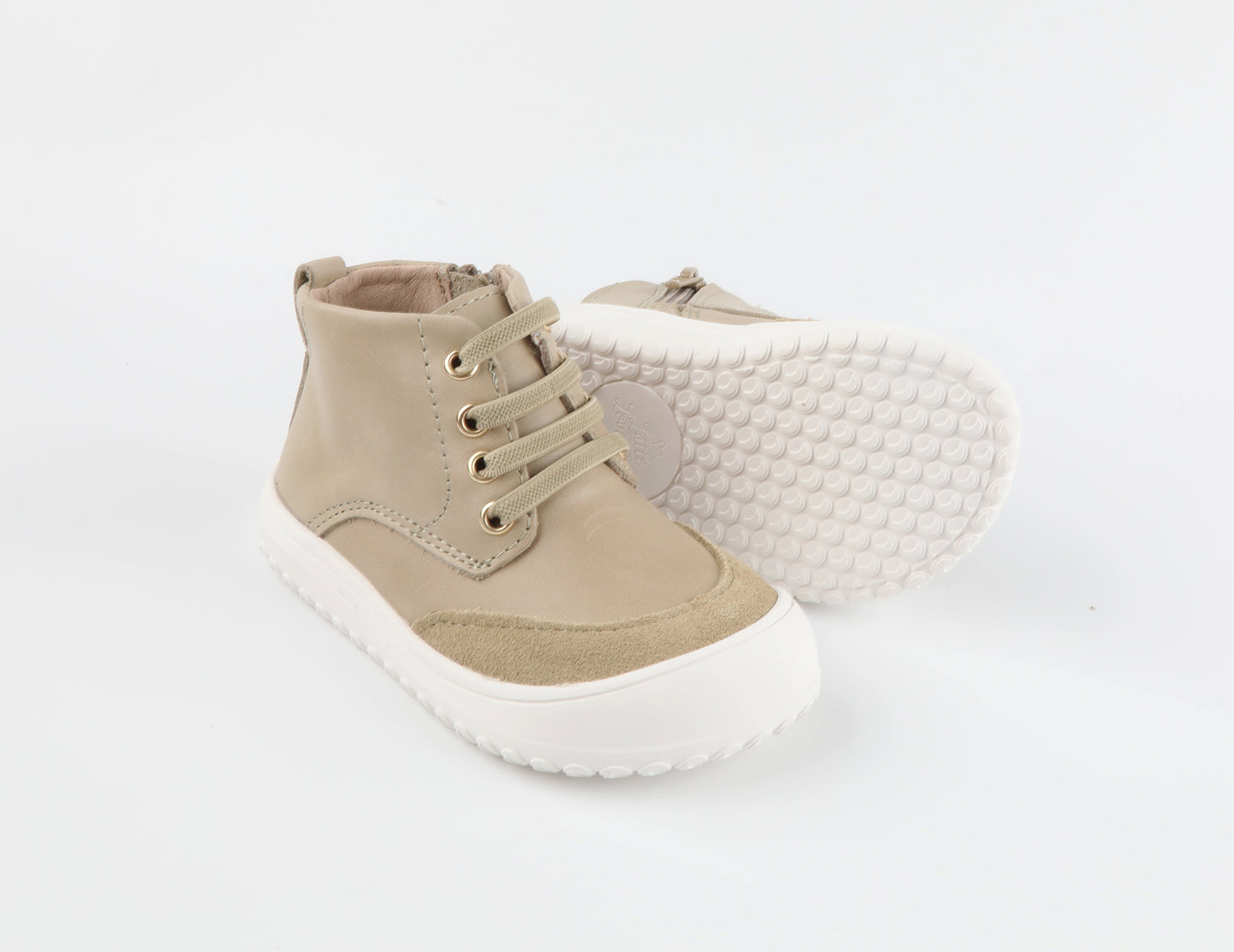 Play Perfect Beige High Top {Premium Leather}