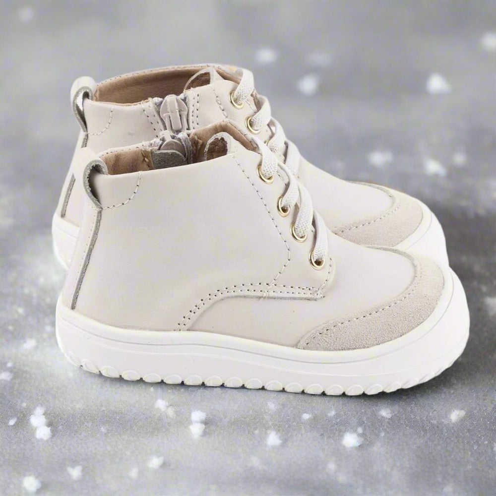 Play Perfect Bone High Top {Premium Leather}