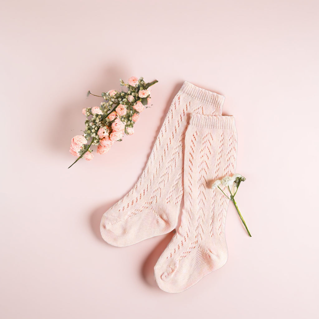 LLB Crochet Knee High Socks (2 pairs in each pack) - Little Love Bug Co.