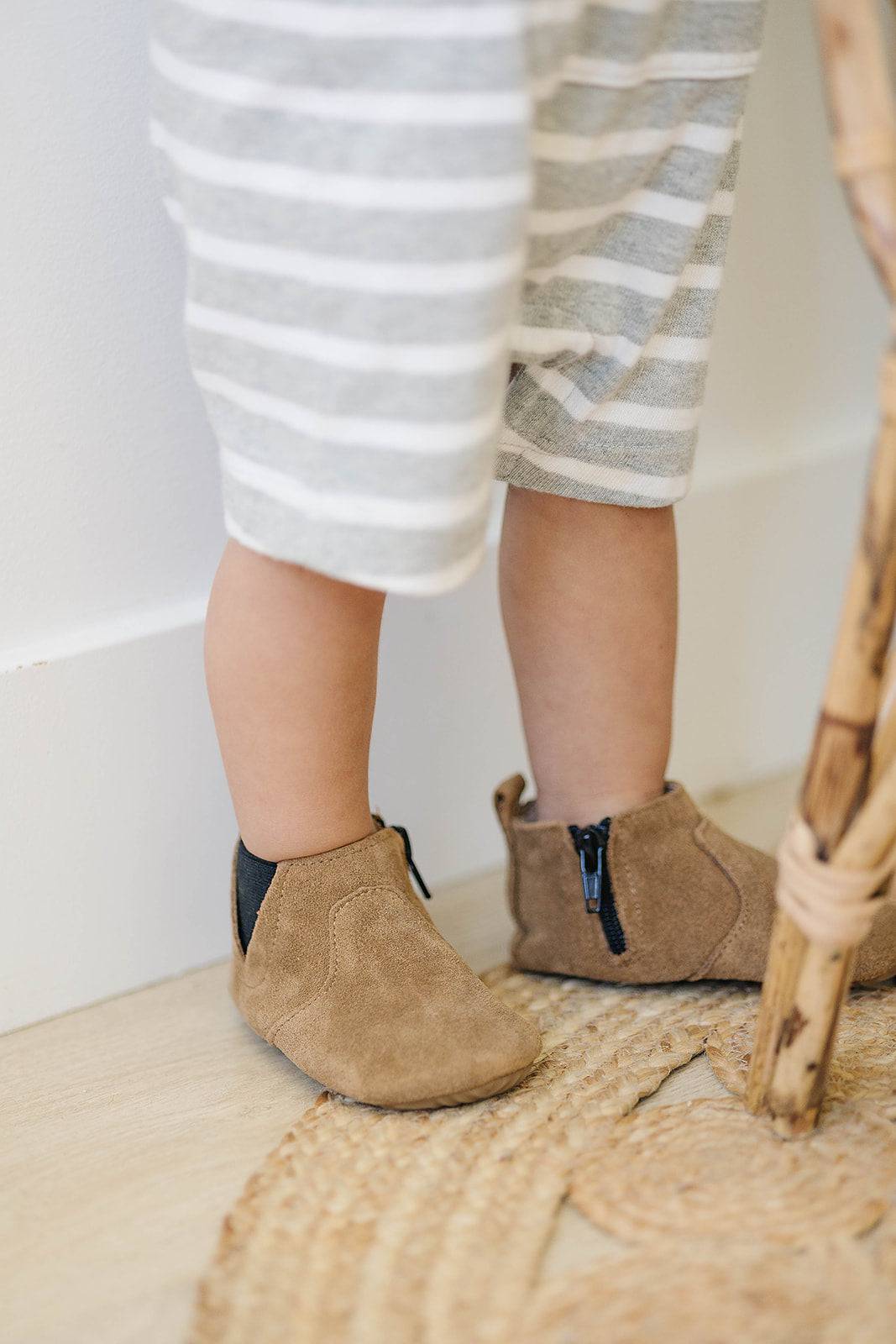 Brown Suede Chelsea Boot Boot Little Love Bug Co. 