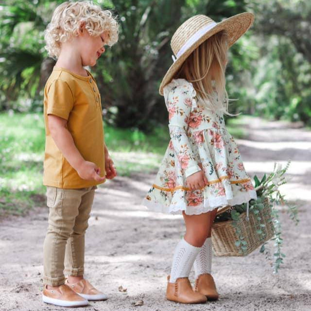 Mila Desert Sand Moccasin Original Moccasin Little Love Bug Co. 