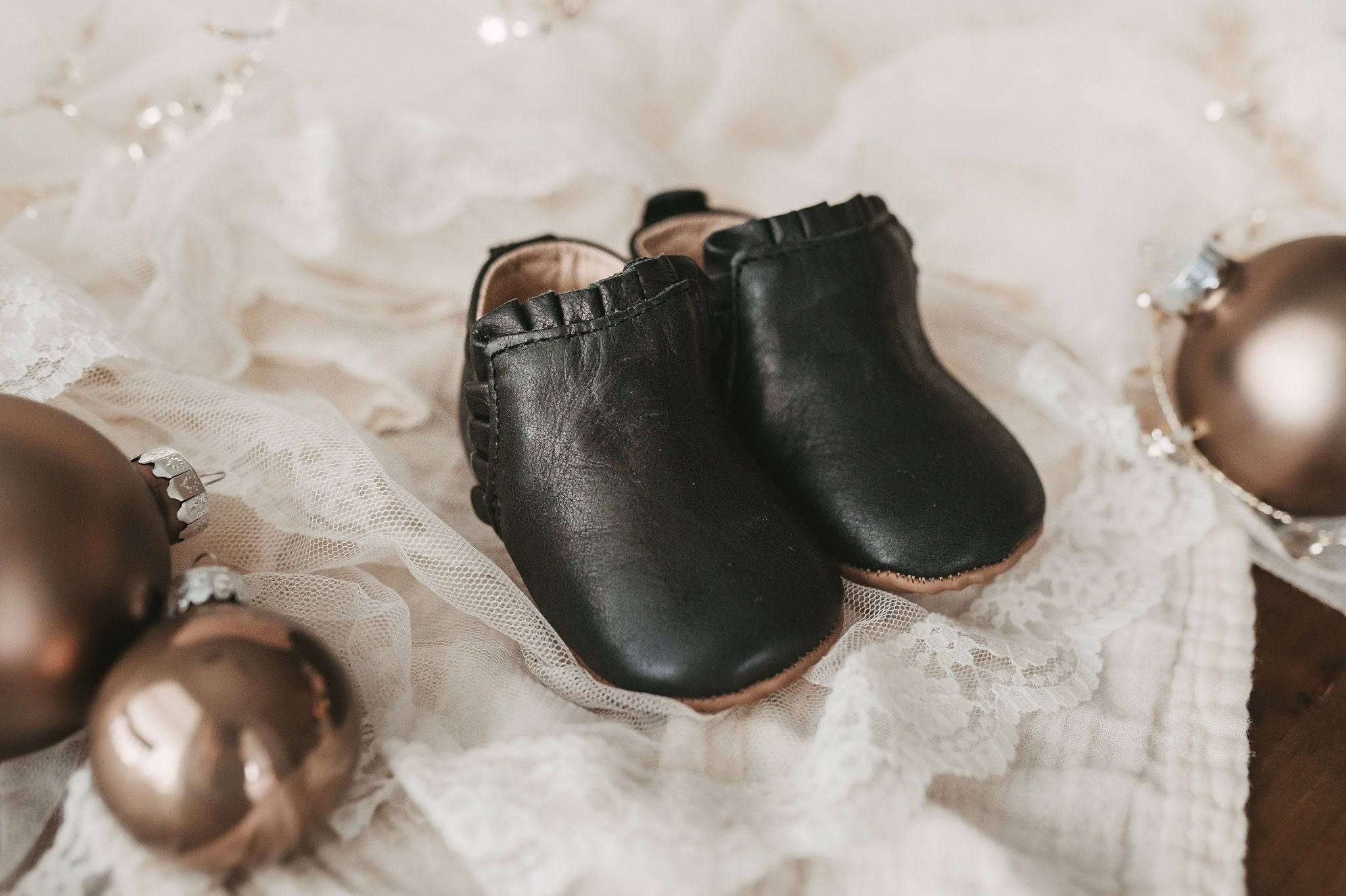 Black Mila  {Premium Leather} - Little Love Bug Co.