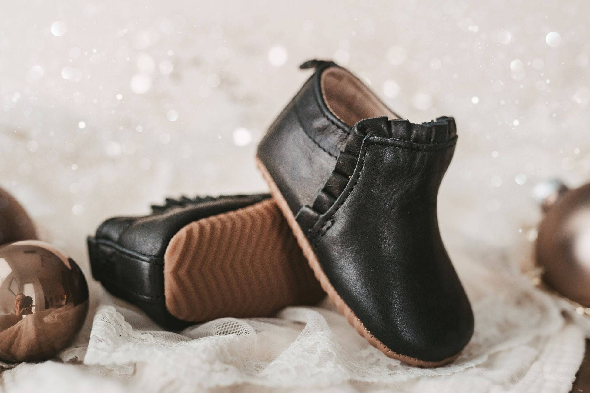 Black Mila  {Premium Leather} - Little Love Bug Co.