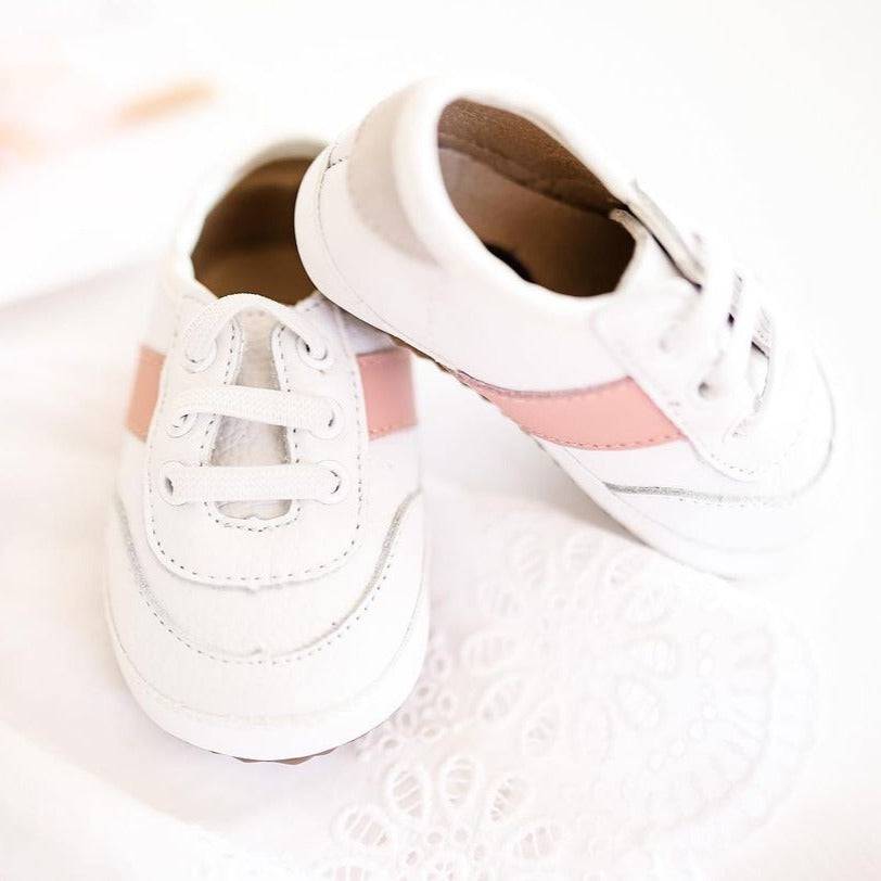 
                      
                        White and Pink Love Bug Sneaker Casual Shoe Little Love Bug Co. 
                      
                    