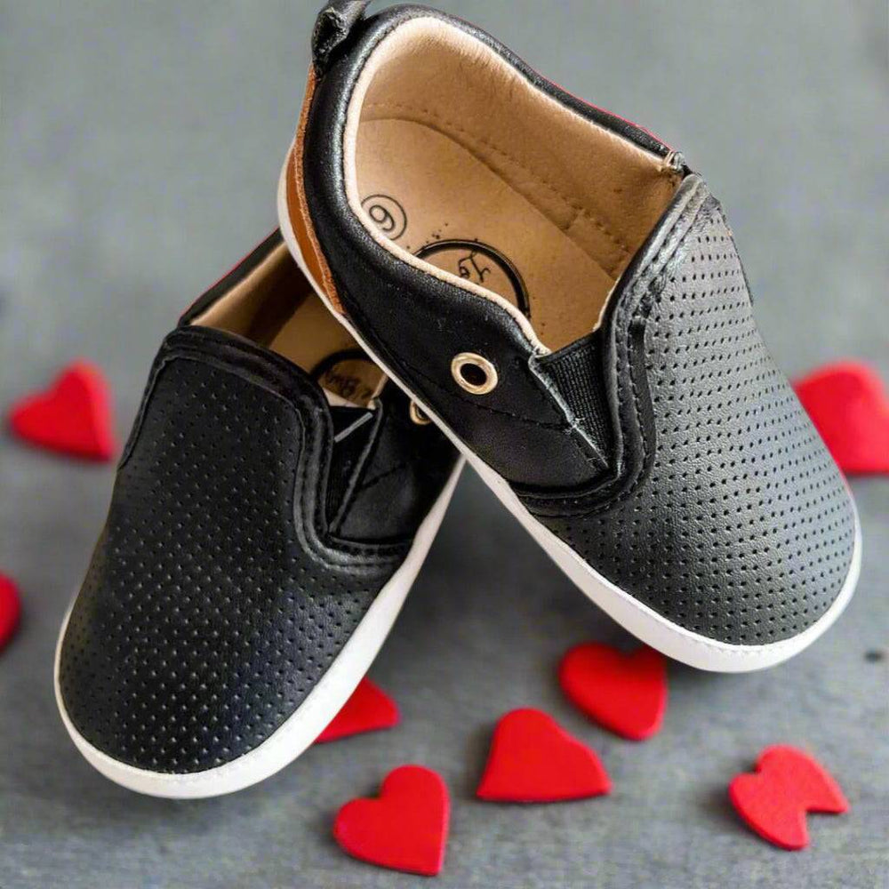 
                      
                        Black Quinn Slip On Casual Shoe Little Love Bug Co. 
                      
                    