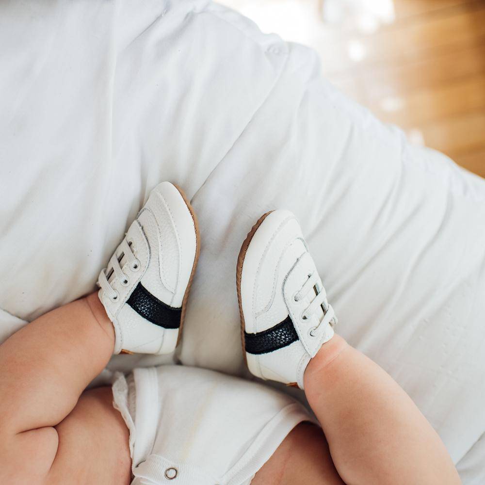 White and Black Love Bug Sneaker Casual Shoe Little Love Bug Co. 