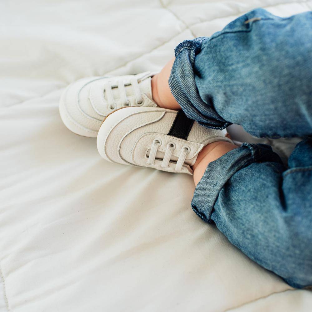 White and Black Love Bug Sneaker Casual Shoe Little Love Bug Co. 