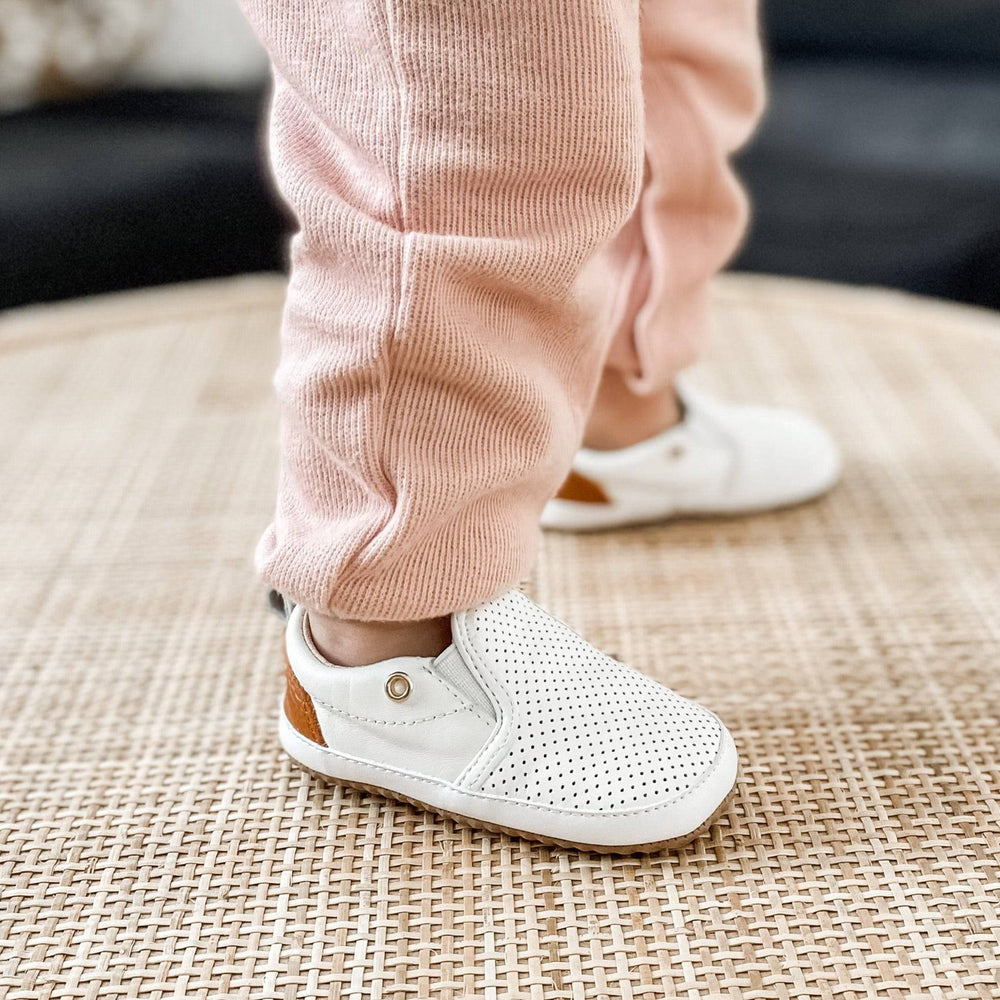 
                      
                        White Quinn Slip On Casual Shoe Little Love Bug Co. 
                      
                    