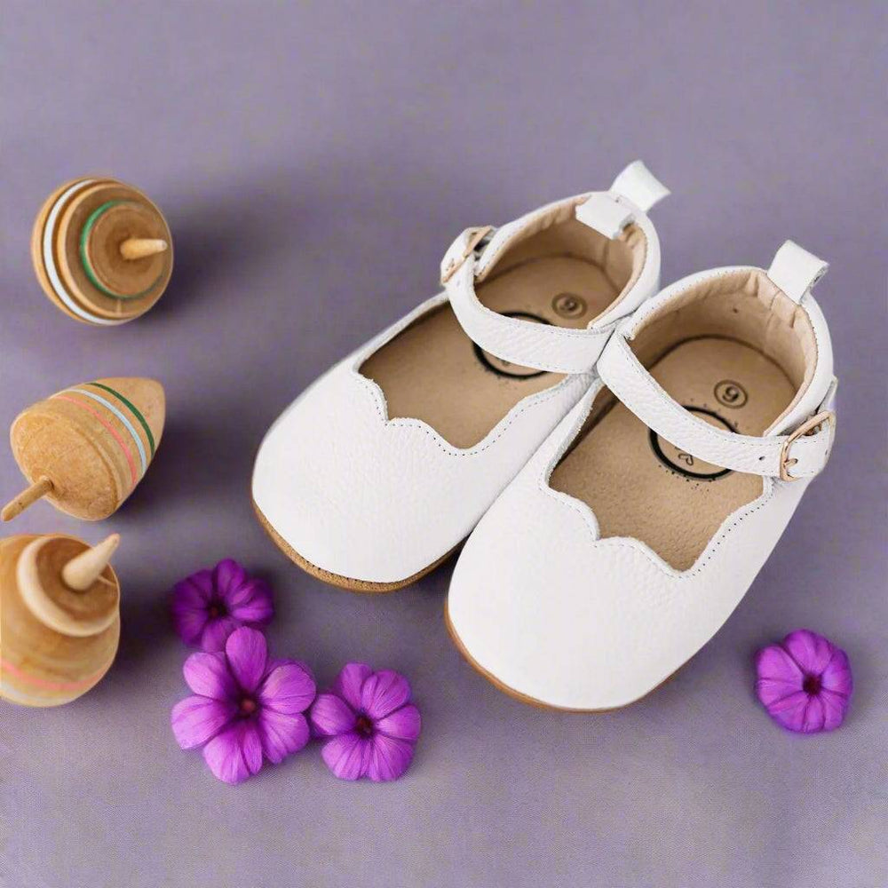 
                      
                        White Olivia Dress Shoe Little Love Bug Co. 
                      
                    