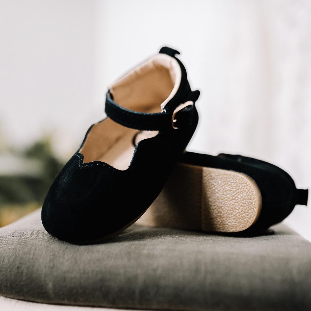 
                      
                        Black Suede Olivia Dress Shoe Little Love Bug Co. 
                      
                    