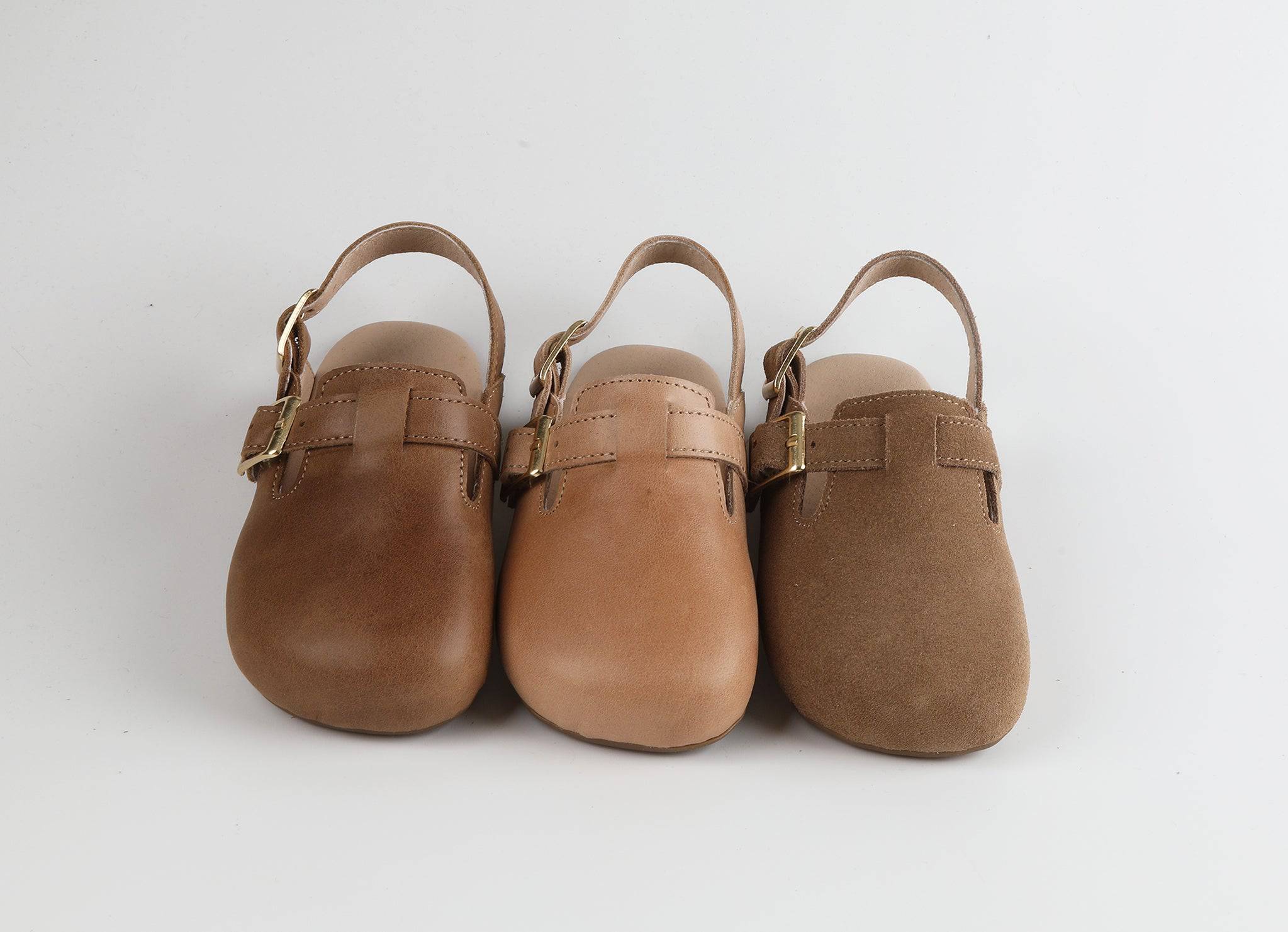 Brown Suede Beck Sandal - Little Love Bug Co.