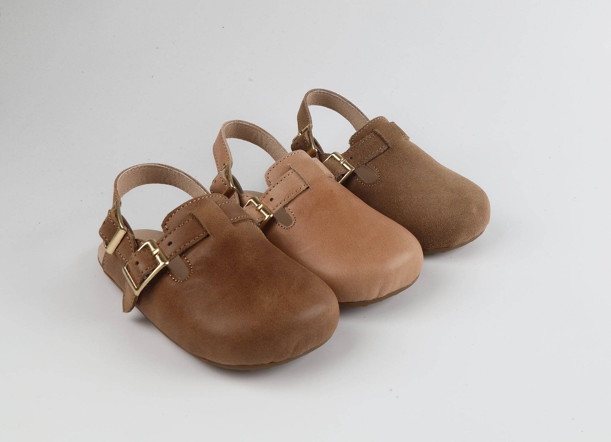 Brown Suede Beck Sandal - Little Love Bug Co.