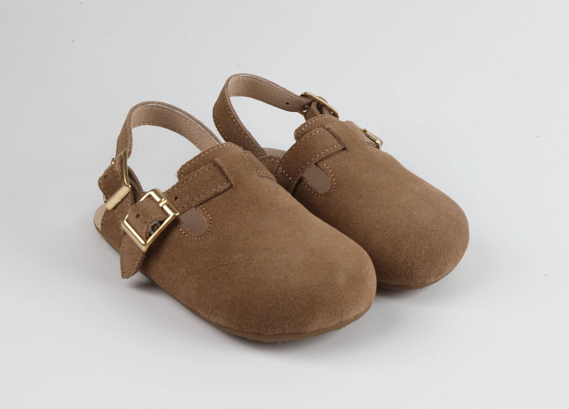 Brown Suede Beck Sandal - Little Love Bug Co.