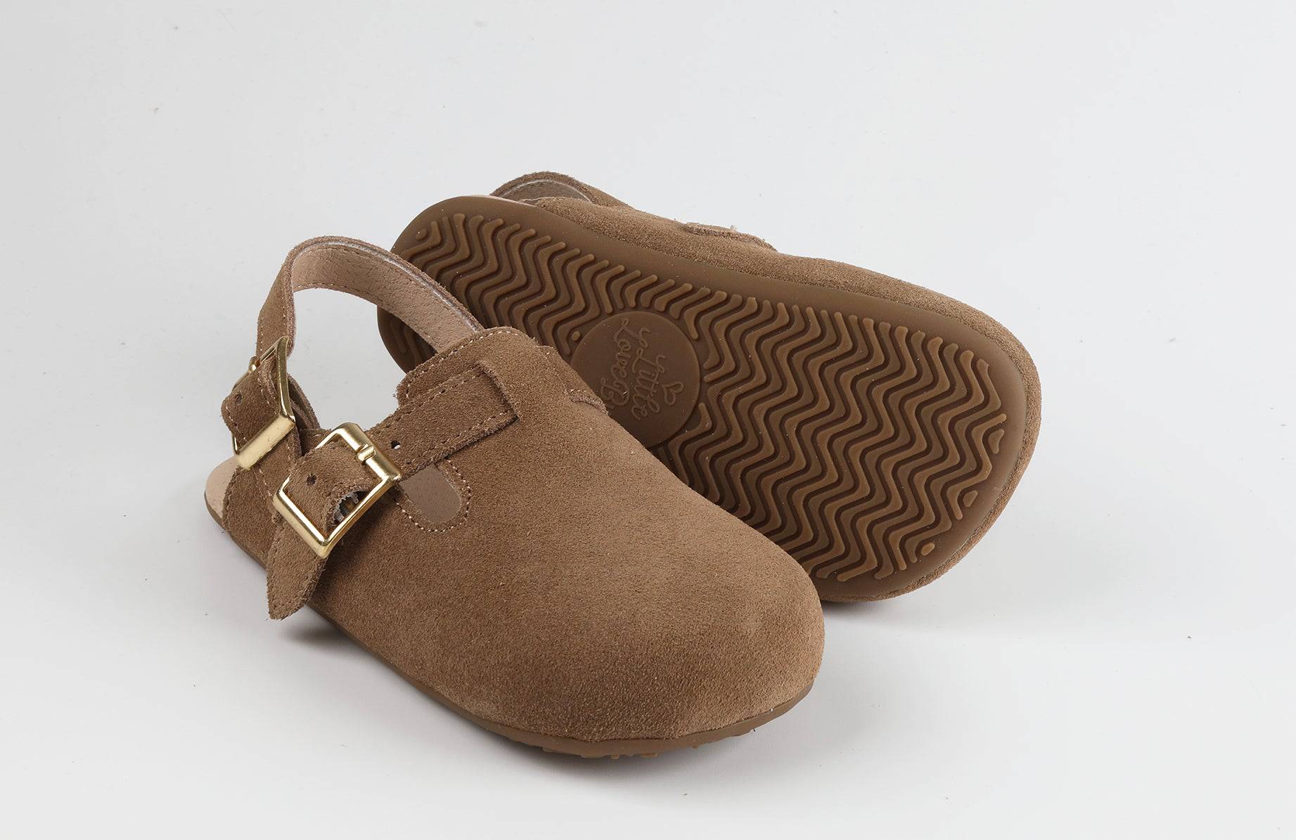 Brown Suede Beck Sandal - Little Love Bug Co.