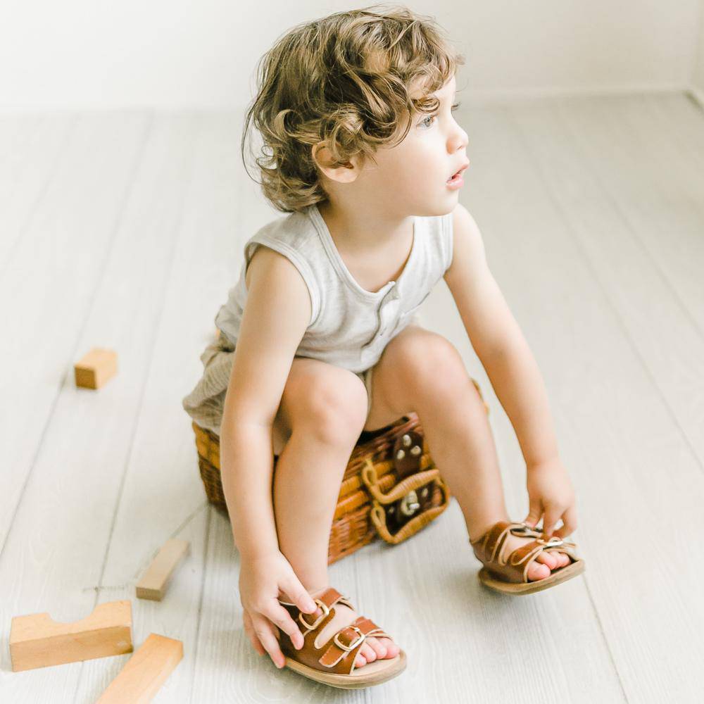 
                      
                        Brown Charley Sandal Sandal Little Love Bug Co. 
                      
                    