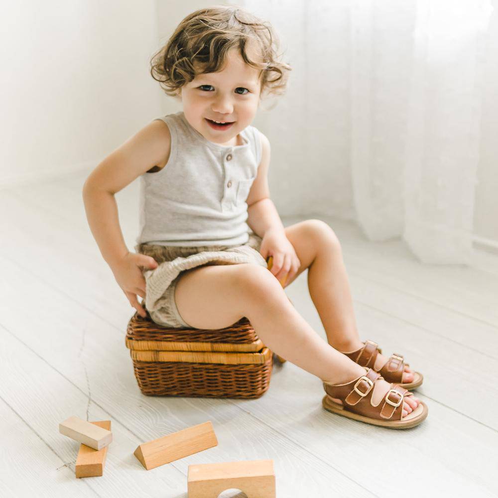 
                      
                        Brown Charley Sandal Sandal Little Love Bug Co. 
                      
                    