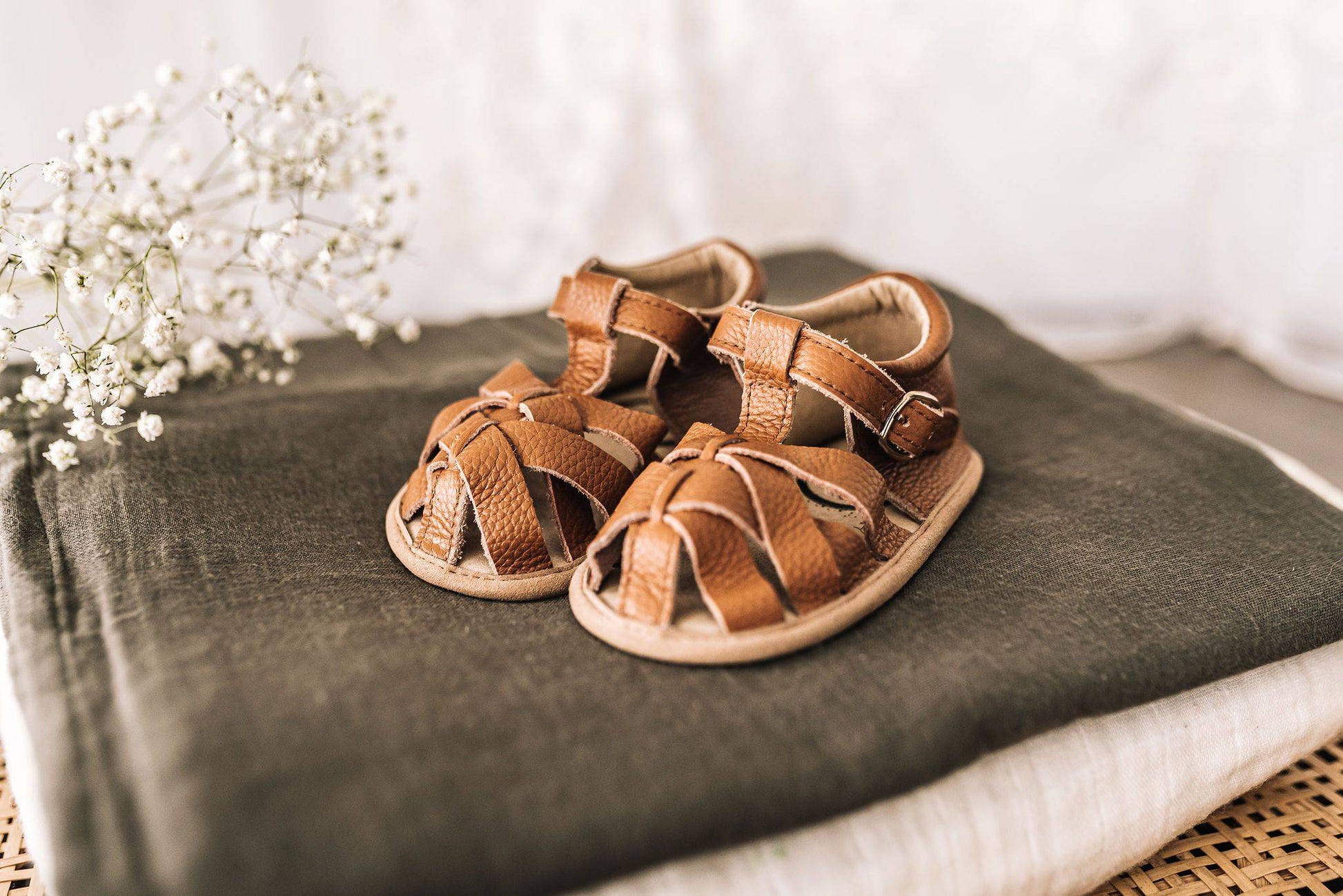 Brown Closed Toe Sandal Sandal Little Love Bug Co. 