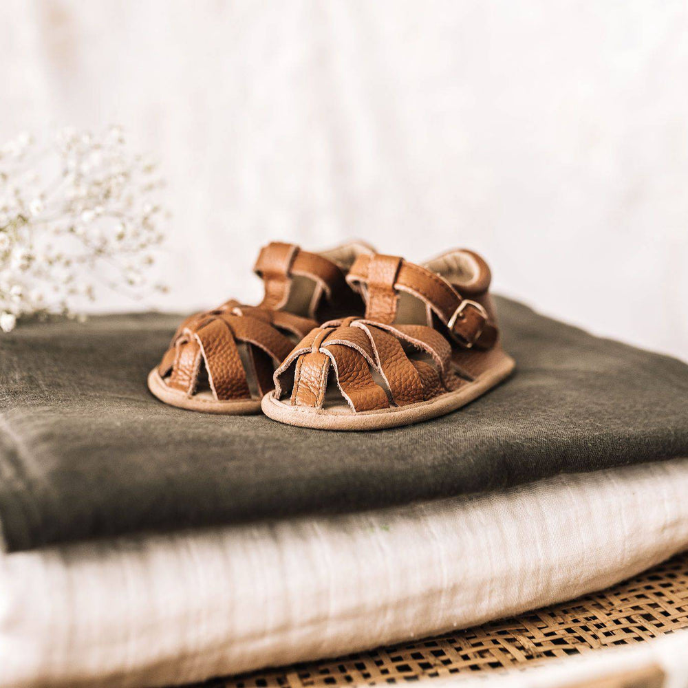 
                      
                        Brown Closed Toe Sandal Sandal Little Love Bug Co. 
                      
                    