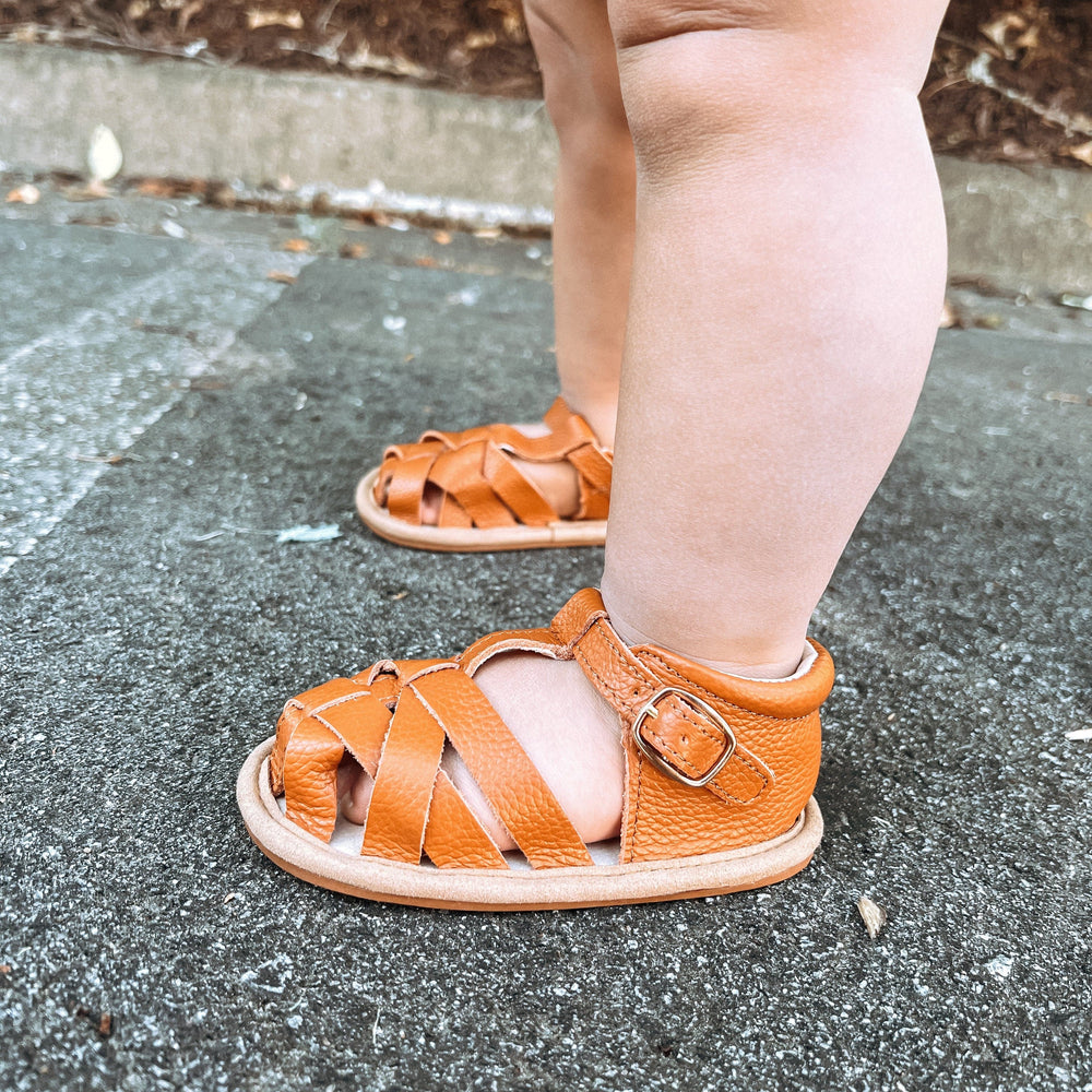 
                      
                        Brown Closed Toe Sandal Sandal Little Love Bug Co. 
                      
                    