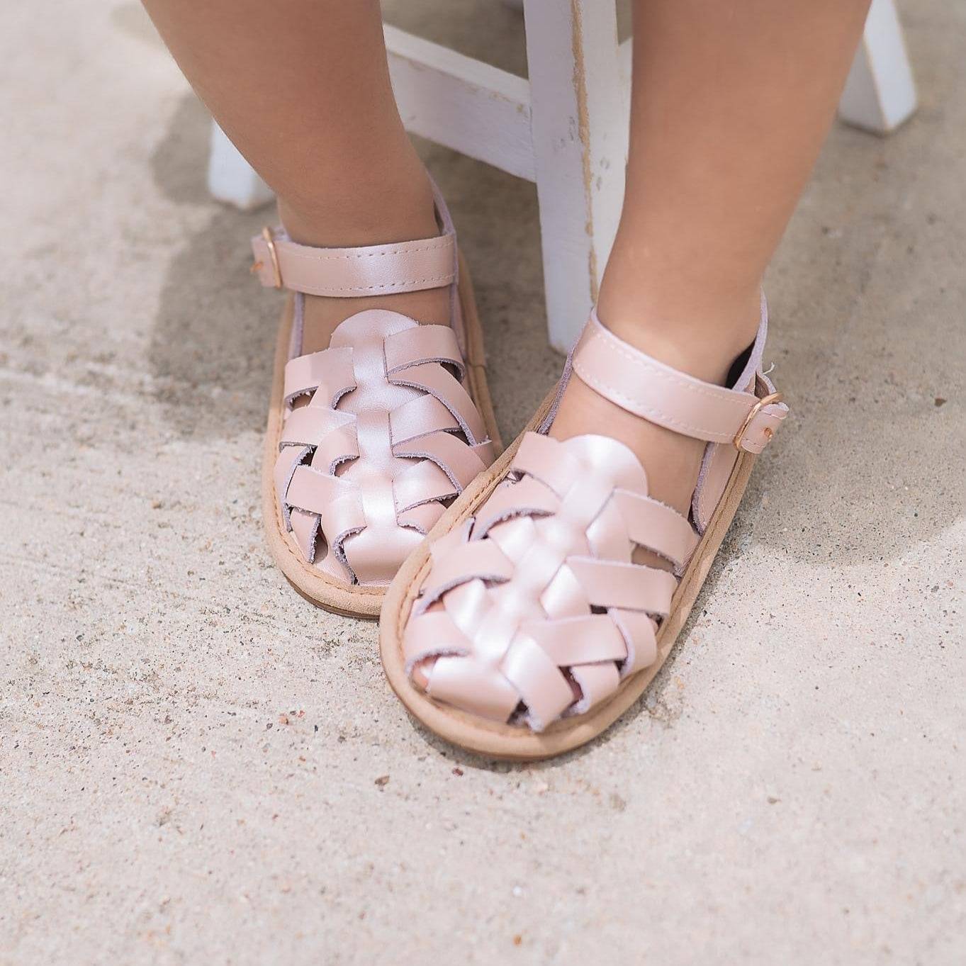 Pearl Pink Ella Sandal - Little Love Bug Co.