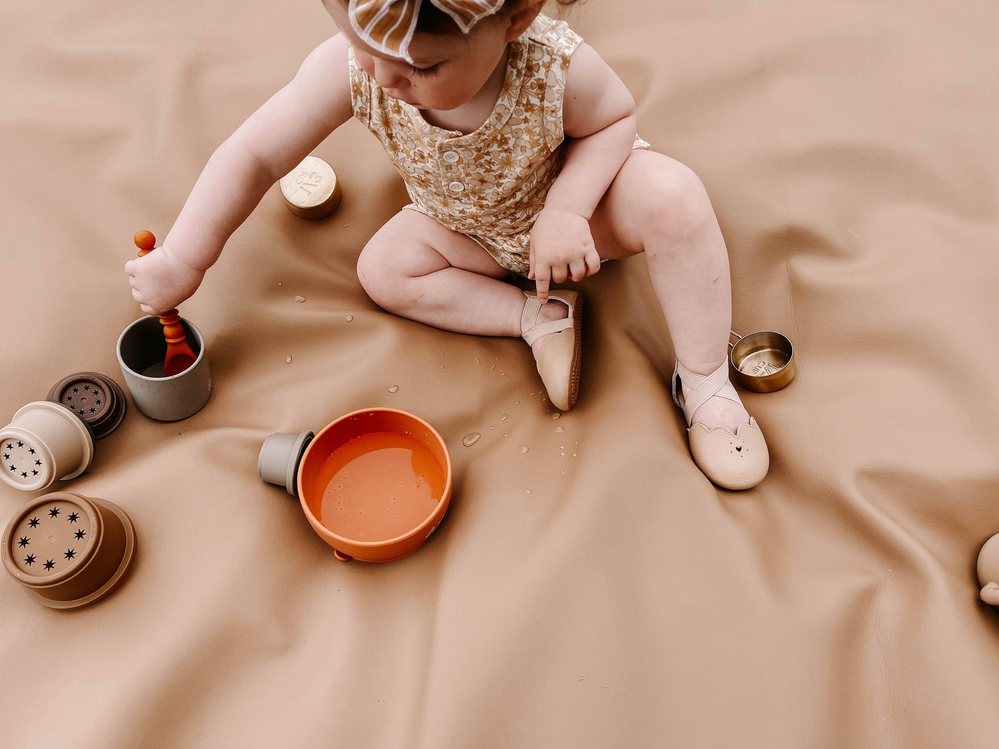 Nude Sophia Sandal Sandal Little Love Bug Co. 