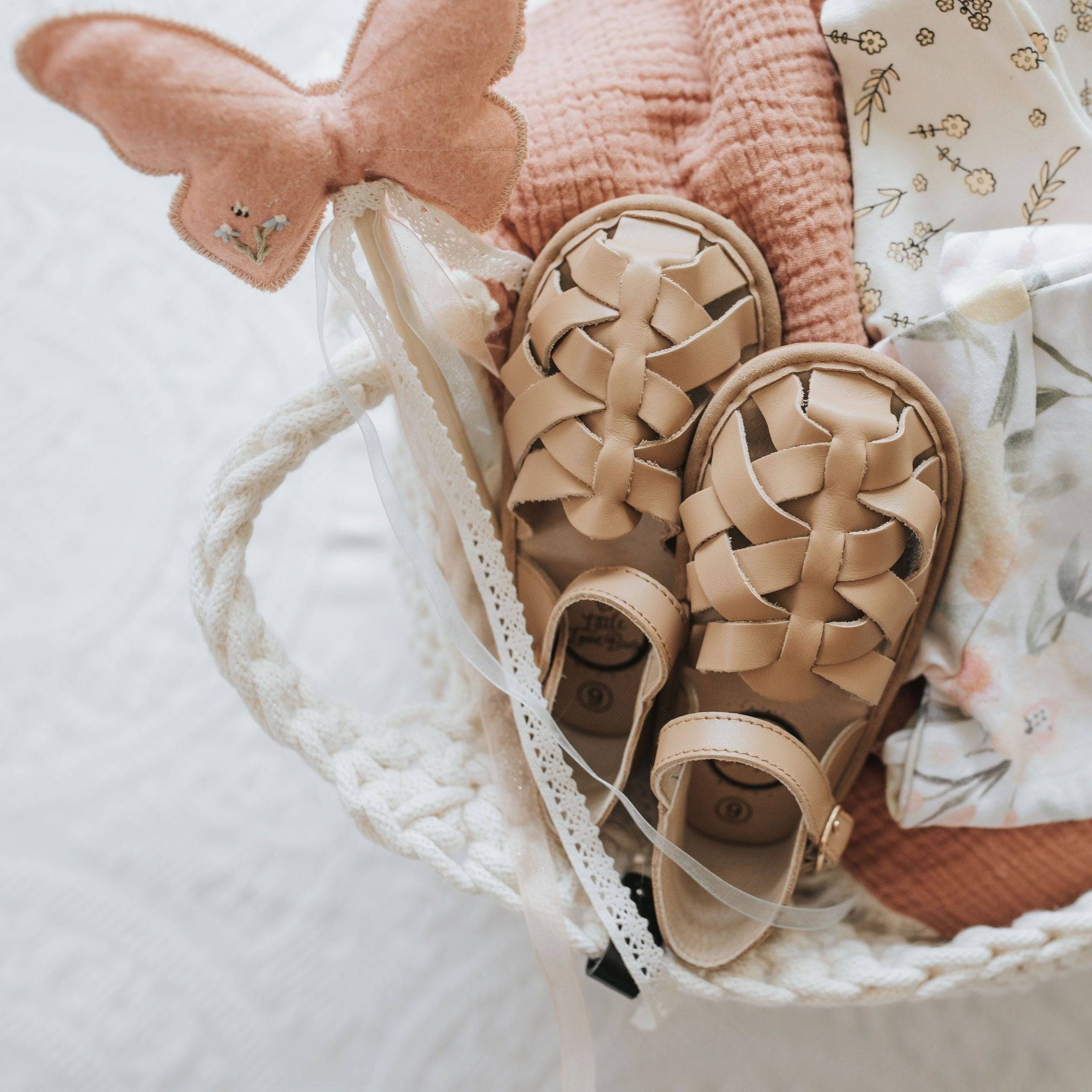 Beige Ella Sandal Sandal Little Love Bug Co. 