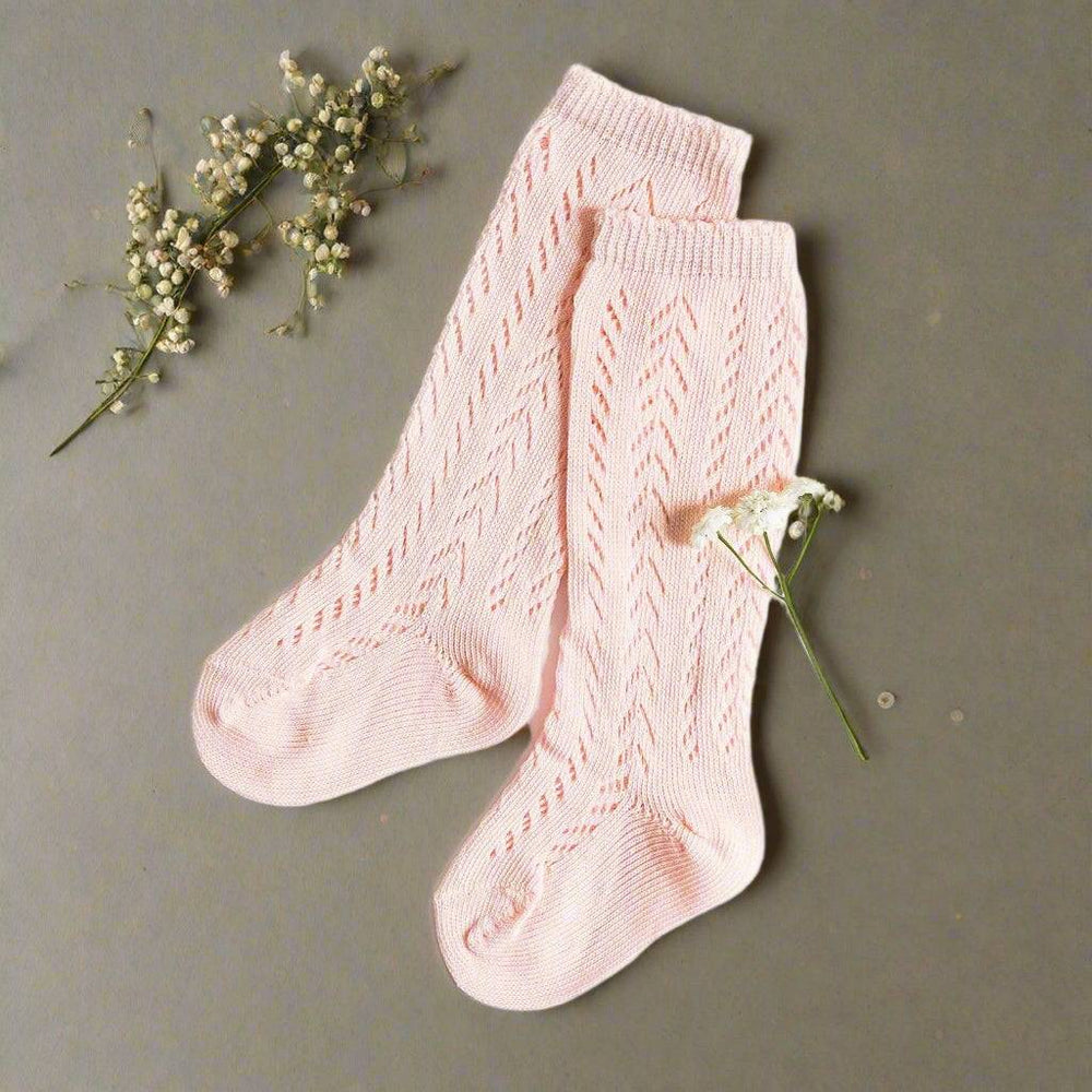 
                      
                        Little Love Bug Lace Knee High Socks Socks Little Love Bug Co. 0-18 Months Pink 
                      
                    