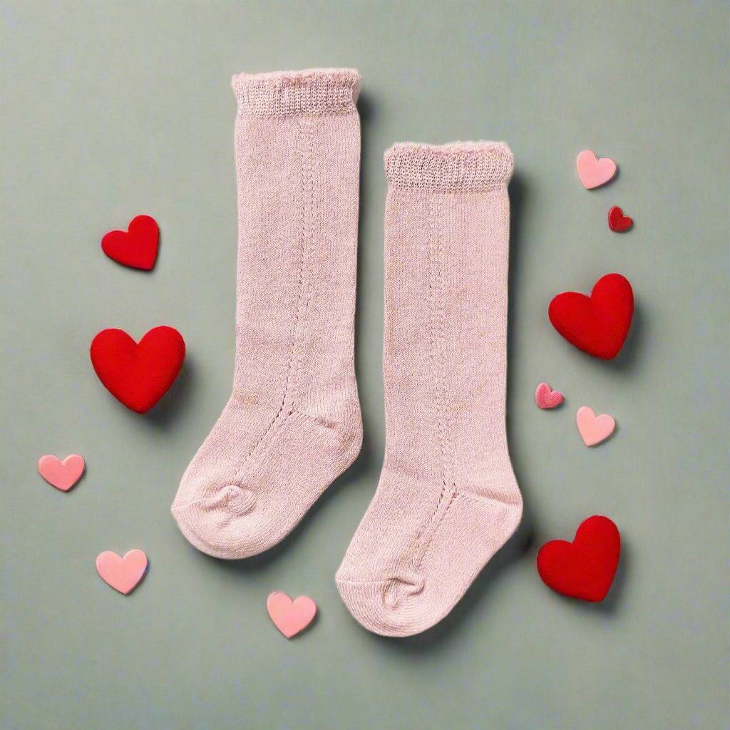 LLB Eyelet Knee High Socks - Little Love Bug Co.