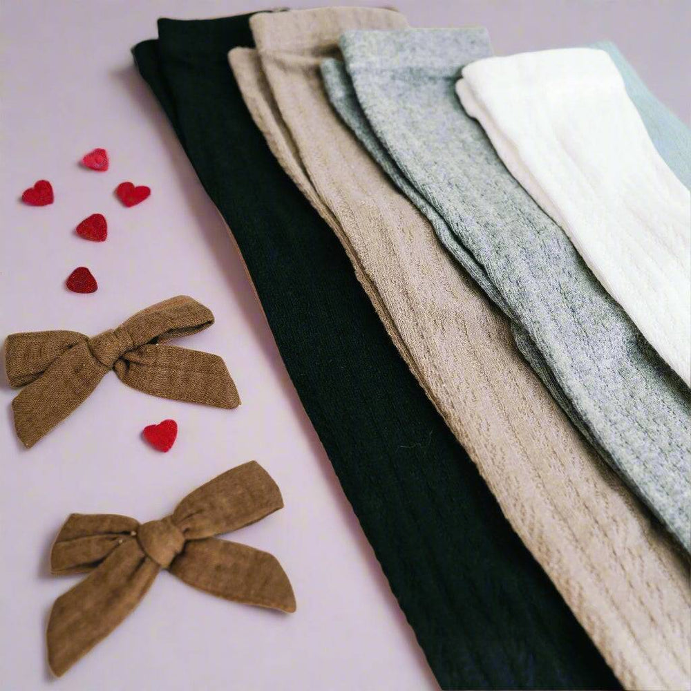 
                      
                        Little Love Bug Cable Knit Tights Tights Little Love Bug Co. 
                      
                    