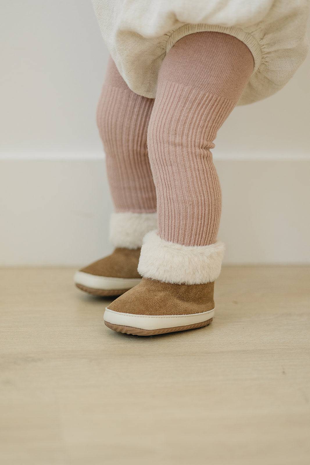 Little Love Bug Tights Tights Little Love Bug Co. 0-6 Months Taupe Pink 