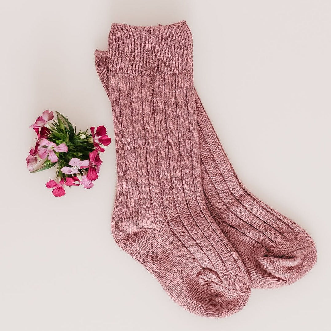Little Stocking Co. - Light Pink Cable Knit Tights – cotton + fox