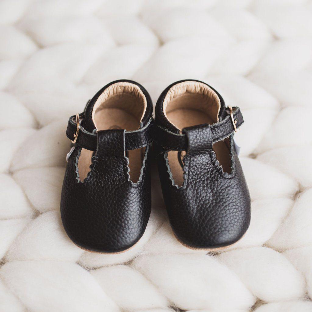 Black T Bar T-Bar with Anti-Slip Sole Little Love Bug Co. 2 (Weatherproof Soft Sole) 