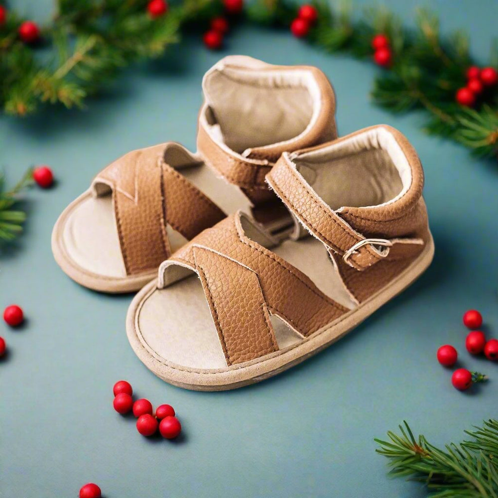 Brown Sandal Sandal Little Love Bug Co. 2 (Original Non-Slip Soft Sole) 