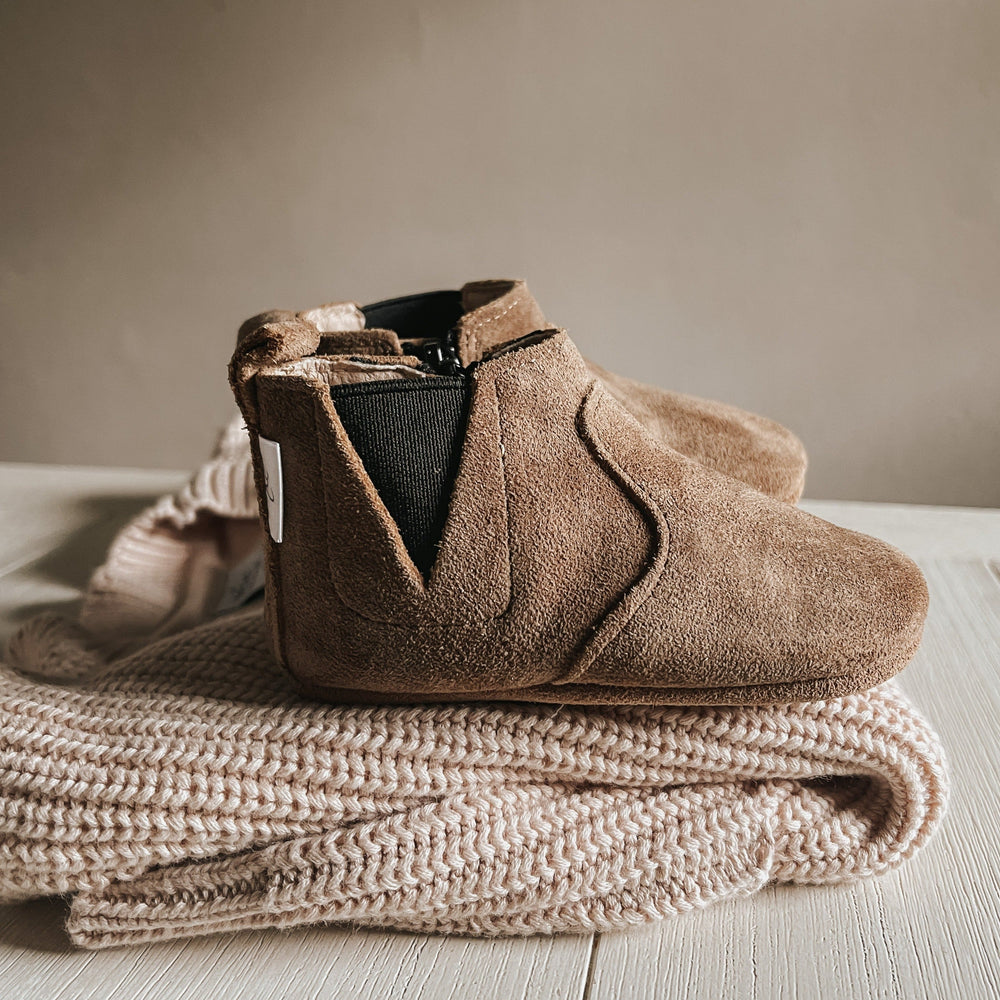 Brown Suede Chelsea Boot Boot Little Love Bug Co. 