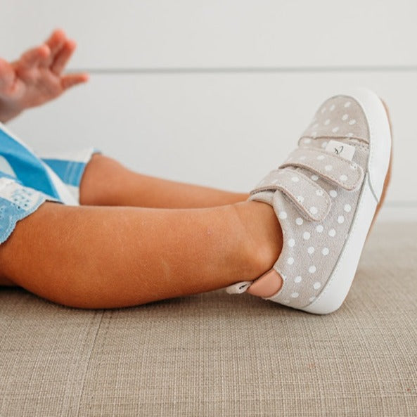 Casual Polka Dot & Pink Low Top Casual Shoe Little Love Bug Co. 