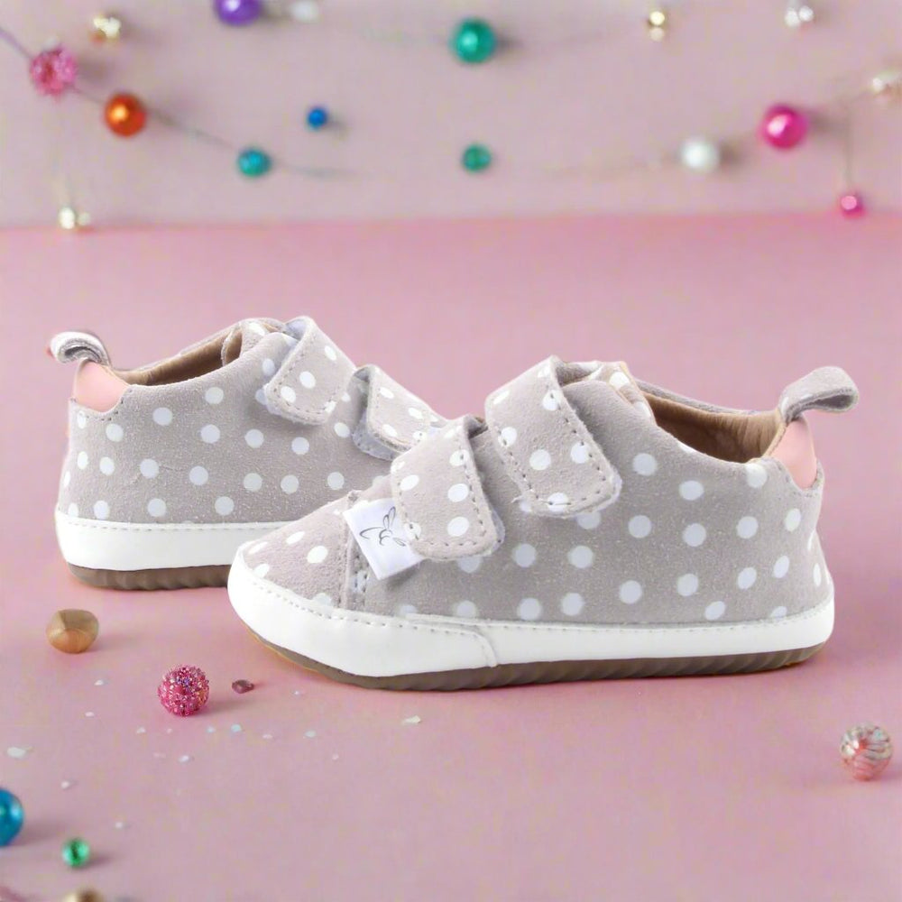 Casual Polka Dot & Pink Low Top Casual Shoe Little Love Bug Co. 