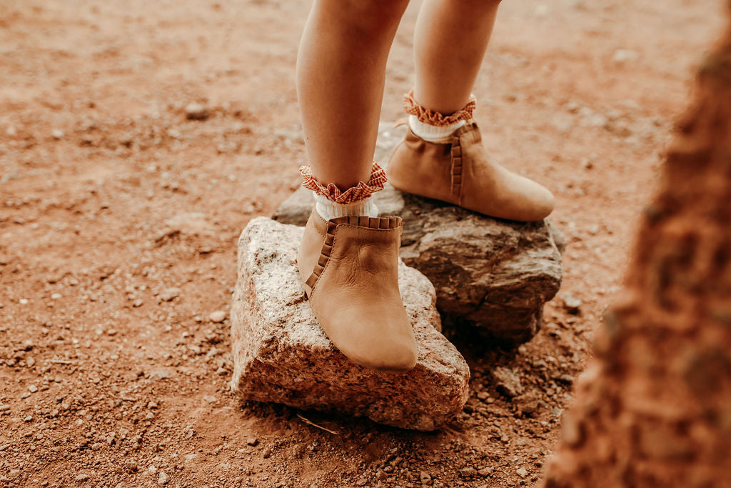 Mila Desert Sand Moccasin Original Moccasin Little Love Bug Co. 