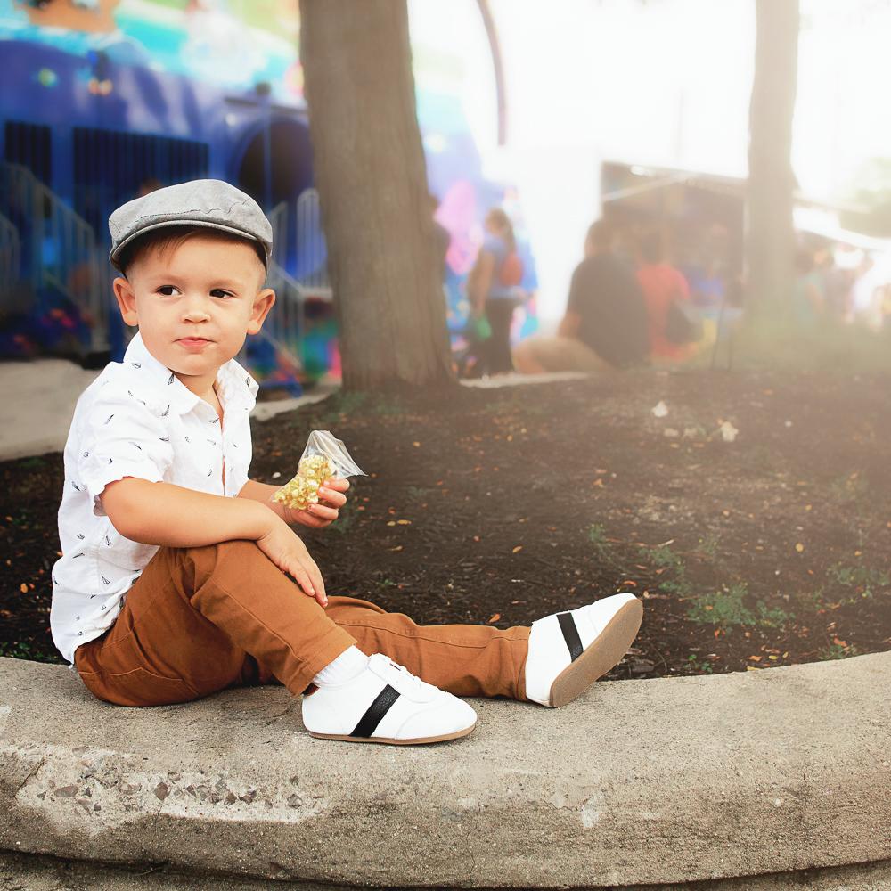 White and Black Love Bug Sneaker Casual Shoe Little Love Bug Co. 