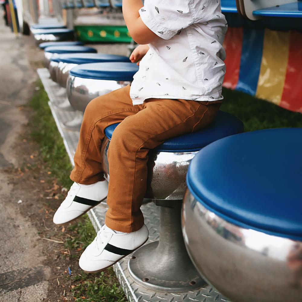 White and Black Love Bug Sneaker Casual Shoe Little Love Bug Co. 